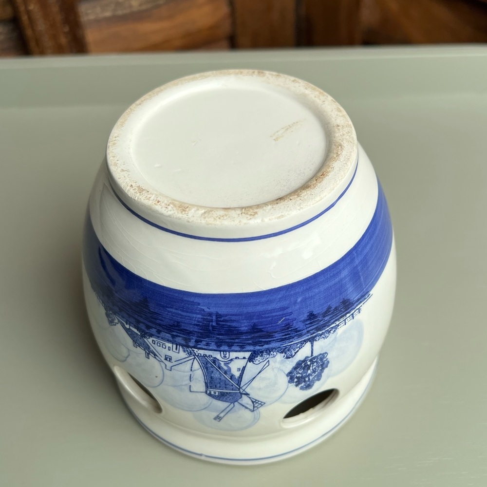 Delfs Blauw Holland Blue & White Bulb/Air plants/succulents pot. Vintage 💙💙💙 - Picture 4 of 10